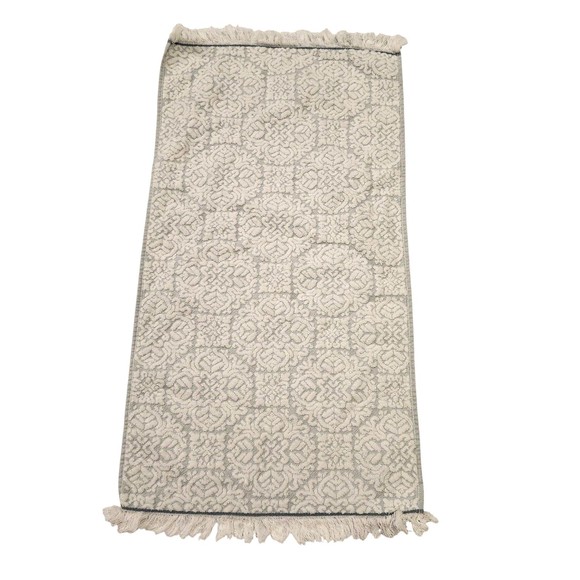Bianca Sculpted Hand Towel Fringed (1) Made In Portugal 100% Cotton - Picture 1 of 8